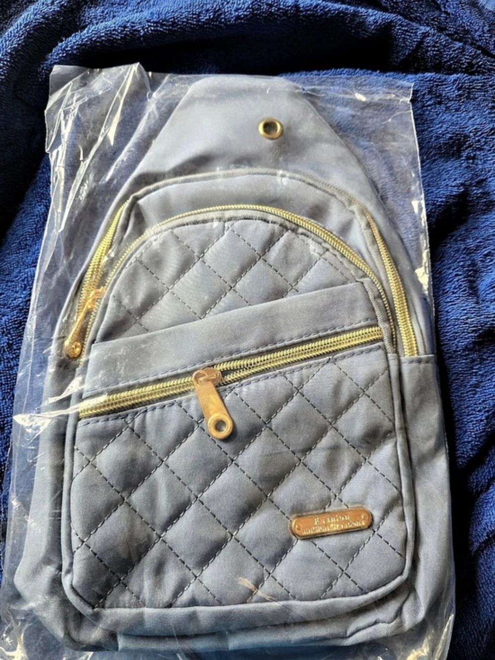 Baggallini Quilted Backpack in Gray NWT